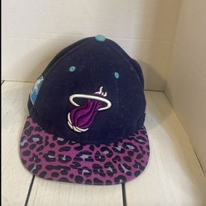 Miami Heat New Era 9FIFTY HWC NBA Snapback Cap Hat Purple Blue OSFM ~ NWOT